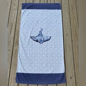 Pottery Barn Kids Beach Towel - Stingray Print GUC‎